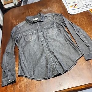 Calvin Klein pearl snap shirt